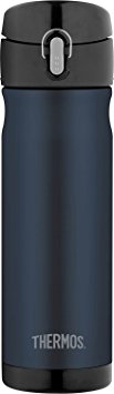 Thermos 16 Ounce Stainless Steel Commuter Bottle, Midnight Blue