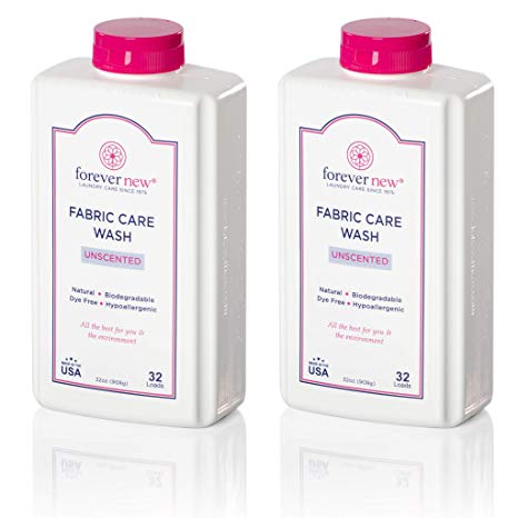 Forever New Granular Fabric Care Wash Unscented (64oz (2pack) Natural & Organic Laundry Detergent