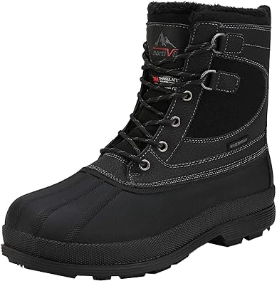 NORTIV 8 Men's Waterproof Winter Snow Boots