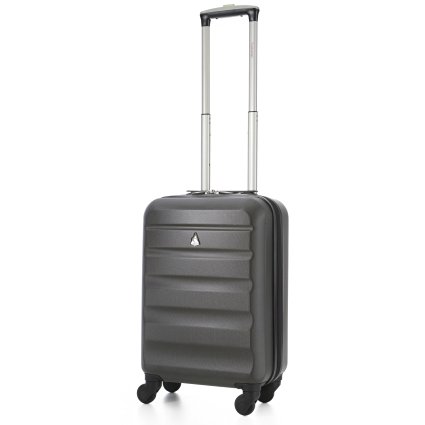 Aerolite ABS Hardshell Luggage Suitcase Travel Trolley (21, Charcoal)