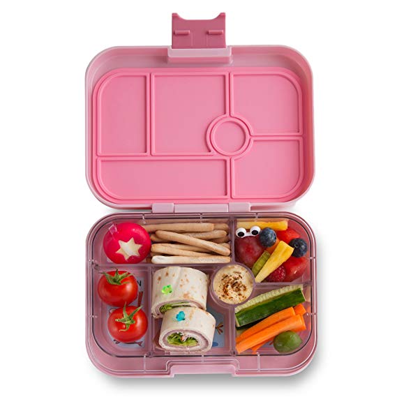 YUMBOX Original (Hollywood Pink) Leakproof Bento Lunch Box Container for Kids: Bento-style lunch box offers Durable, Leak-proof, On-the-go Meal and Snack Packing