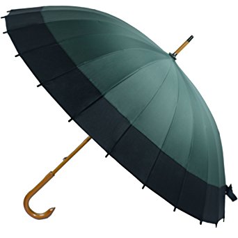 Kung Fu Smith Vintage Large Japanese Windproof Wooden Rain Umbrella