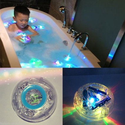 Bath Led Light Toys Waterproof Funny Bathroom Bathing Tub LED Lights Toys for Kids Bathtub by MagicW
