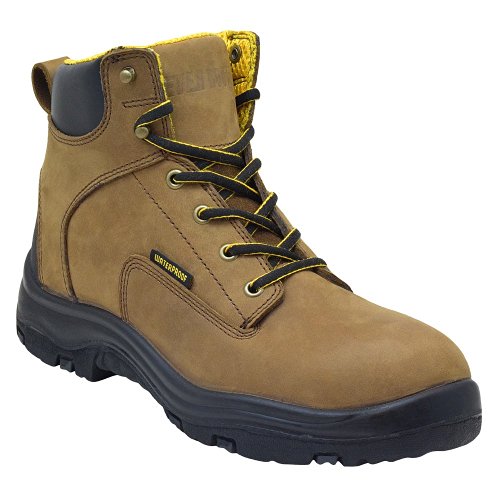 Ever Boots "Ultra Dry" Men's Premium Leather Waterproof Work Boots Insulated Rubber Outsole for Hiking