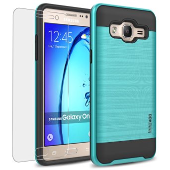 Samsung Galaxy On5 / G550FY Case, INNOVAA Elite Hybrid Series Case W/ Free Screen Protector & Touch Screen Stylus Pen - Teal