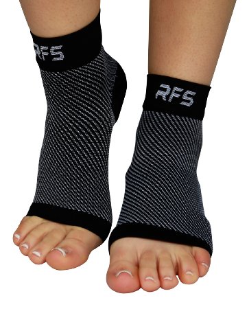 Plantar Fasciitis Foot Compression Sleeves (Pair) - Lightweight Ankle Brace - Relief for Arch Pain, Foot Pain, And Discomfort - Best Support for Running, Hiking, Sports & Everyday Wear