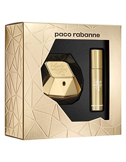 Paco Rabanne Lady Million Set 50ml Eau De Parfum EDP & 10ml EDP Travel Spray