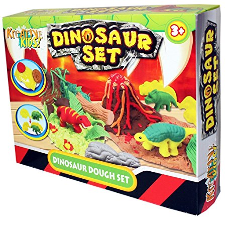 Kandy Toys Kids Dough Molding Modelling Dinosaur Play Set
