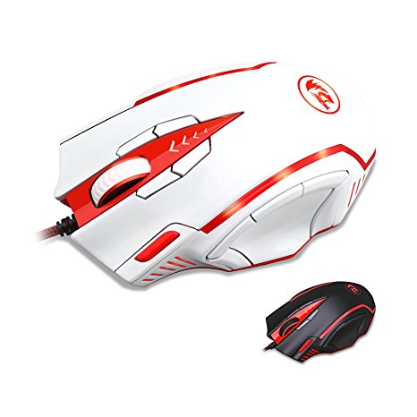 Redragon 16400 DPI Programmable Laser Gaming Mouse (M902-W)