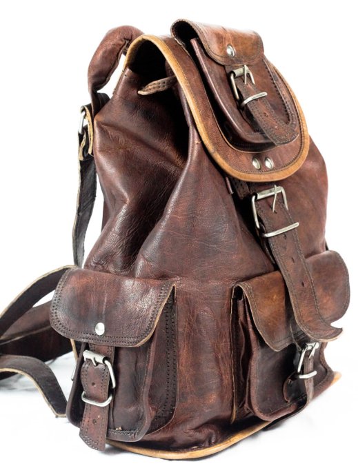 Phoenix Craft Casual Real Genuine Leather Backpack Fashion Shoolbag Camping Bag Shoulder Bag Leather Rucksack ...