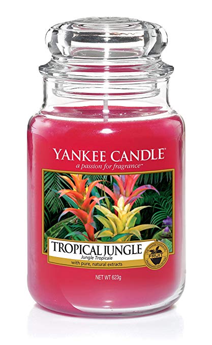 Yankee Candle Large Jar Scented Candle, Tropical Jungle, Up to 150 Hours Burn Time