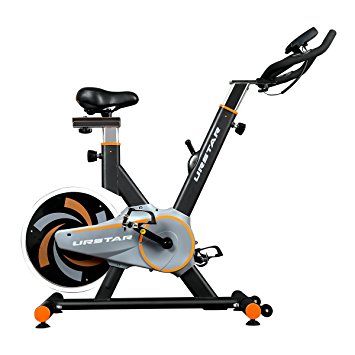 URSTAR Ultra-silence Exercise Bike with LCD Monitor and Shock Absorber for Health and Fitness