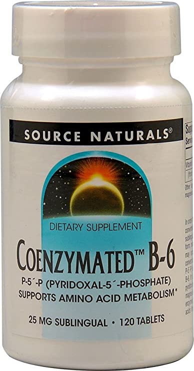 Source Naturals - Coenzymated B-6, 25 mg, 120 tablets