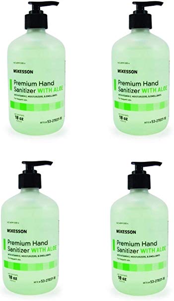 Premium Hand Sanitizer, 18 oz. Pump Bottle, 4 Pack