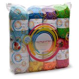 Premium Yarn Pack - 8x30g Acrylic Rainbow Colour Yarn Skeins - Excellent for Small and Kids Yarn Projects Crafts Knitting Crochet and Much More