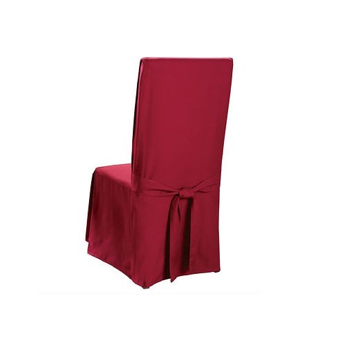 Sure Fit Cotton Duck Full Dining Room Chair Cover, Claret