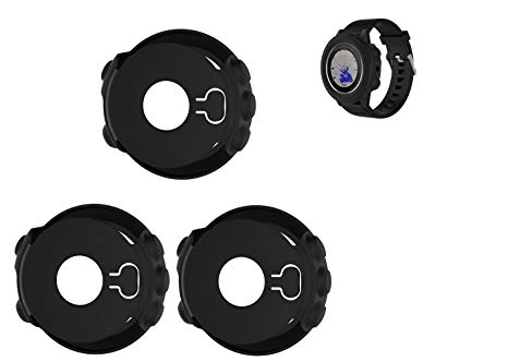 TenCloud for Fenix 5X / 5X Plus Screen Guards w/Dust Plugs,Garmin Fenix 5X, 5X Plus Watch 51mm Accessories Silicone Watch Cases with Charging Port Protector Caps