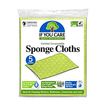 If You Care Sponge Cloths (single pack of 5 cloths)