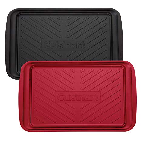 Cuisinart CPK-200 Grilling Prep and Serve Trays, Black and Red