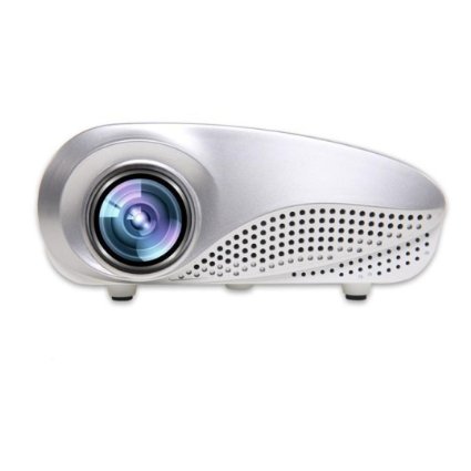 Projector, Lary intel LED Video Projector Home Projector with Free HDMI Support 1080P for Home Cinema Theater AV TV VGA USB HDMI Laptop Game SD iPad iPhone Android Smartphone-White