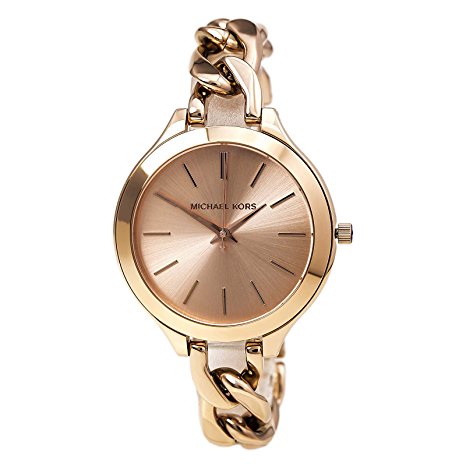 Michael Kors Women's MK3223 Slim Runway Rose Gold-Tone Stainless Steel Bracelet Watch