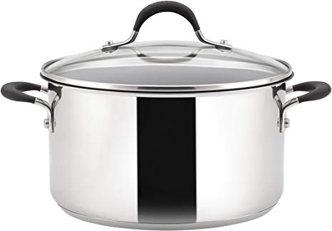 Circulon Momentum Covered Stockpot, Stainless Steel, 5.7 Litre, 24 cm