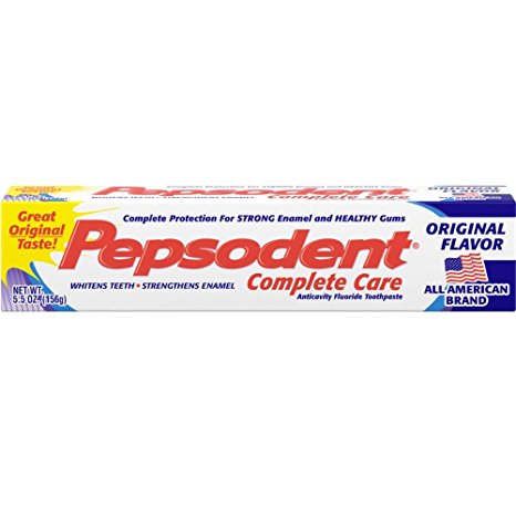 Pepsodent Complete Care Toothpaste Original Flavor 5.5 oz ( Pack of 12)