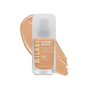 Milani Screen Queen Liquid Foundation Makeup - Cruelty Free Foundation With Digital Bluelight Filter Technology (Golden Sand)