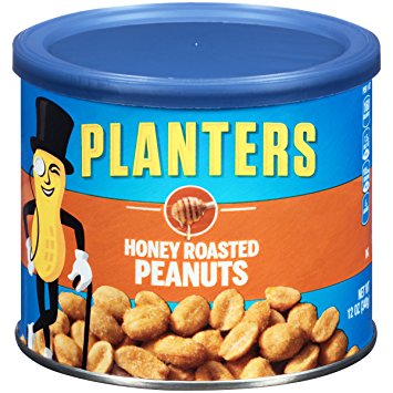 Planters Peanuts, Honey Roasted , 12 Ounce Canister