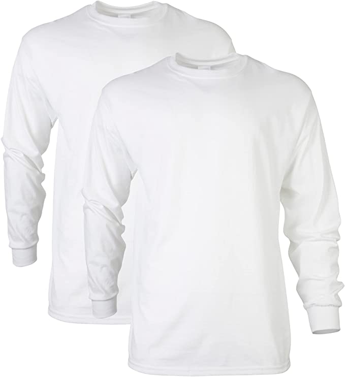 Gildan Men's Ultra Cotton Long Sleeve T-Shirt, Style G2400, Multipack