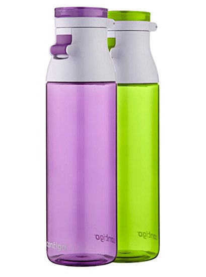 Contigo Jackson Reusable Water Bottles, 24oz, Lilac and Citron, 2-Pack