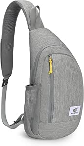 SKYSPER Sling Bag RFID Crossbody Sling Backpack Cross Body Shoulder Travel Bag Hiking Daypack for Women Men(Darkgrey)