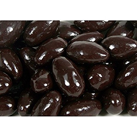 Dark Chocolate Covered Almonds with Erythritol (6 Pack) - LC Foods - Low Carb - All Natural - Paleo - Gluten Free - No Sugar - Diabetic Friendly - 3.5 oz Each