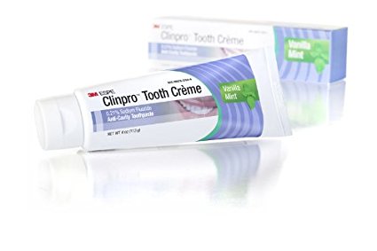 3M ESPE 12117 Clinpro Tooth Creme 0.21% NAF Anti Cavity Toothpaste, Vanilla Mint (Pack of 1)