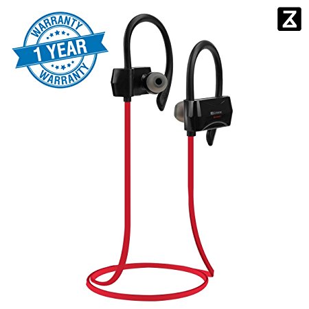 Zakk Sport In-Ear Bluetooth Earphone with Mic (Red)/Bluetooth headset/Wireless headphones