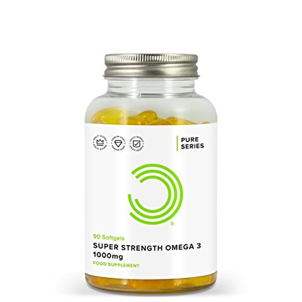 Super Strength Omega 3 1000 mg Softgels - Pack of 90 Softgels