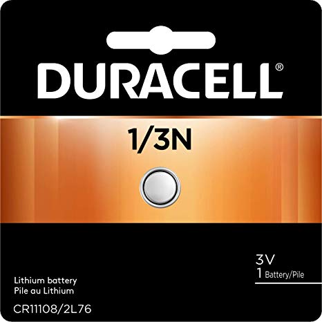 Duracell - 1/3N 3V Lithium Coin Photo Battery - long lasting battery - 1 count