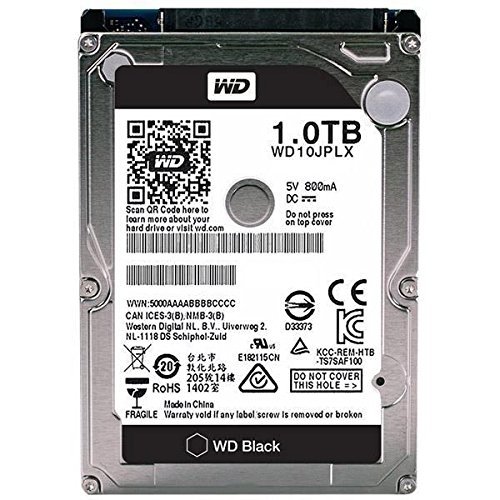 Western Digital WD10JPLX - 1 TB 2.5 Inch internal hard drive, black