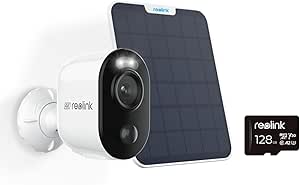 REOLINK 4K 8MP Solar Wireless Cameras for Home Security Outside, Argus 3 Ultra   6W Adjustable Solar Panel, 2.4/5GHz WiFi Camera, Color Night Vision, No Extra Fee Contain 128GB SD Card