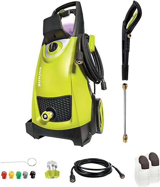 High Pressure Washer,Max PSI 1.76 GPM, 14.5-Amp Electric, Green