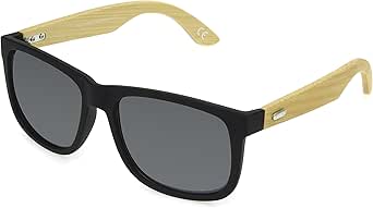 Dockers Men's Chase Sunglasses Sunglasses, Black and Bamboo, 53mm US