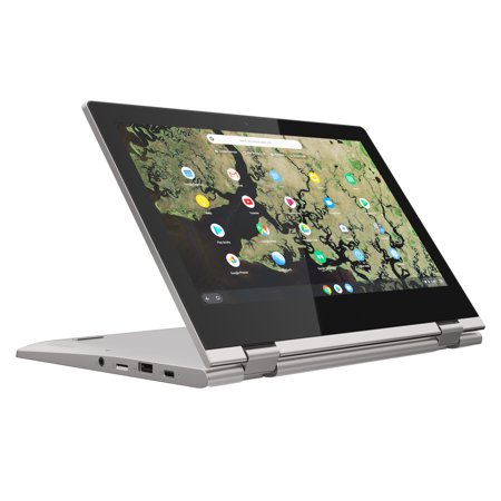 Lenovo ChromeBook C340 11.6 Chrome Touch Laptop, Intel Celeron N4000 Dual-Core Processor, 4GB Memory, 32GB eMMC Solid State Drive, Chrome OS - Paltinum Grey - 81TA0010US