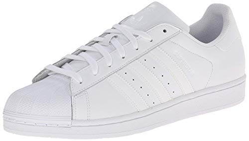 adidas Originals Men's Superstar Foundation Casual Sneaker, White/Running White/White, 19 M US