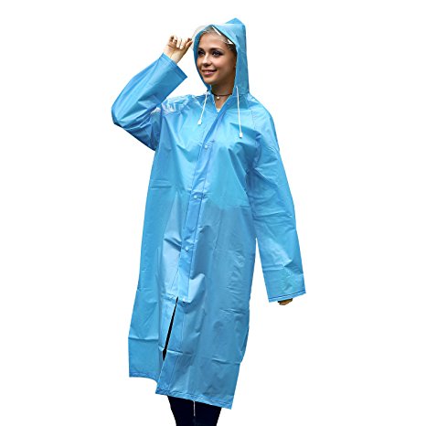 Unigear Portable Raincoat Rain Poncho with Hood and Sleeve