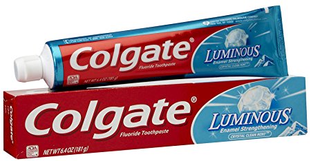 Colgate Luminous Crystal Clean Mint Toothpaste-6.4 oz (Pack of 4)