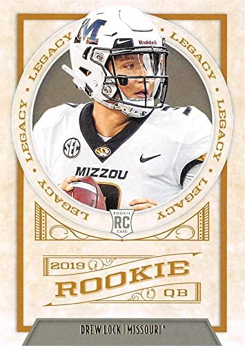 Drew Lock football card (Missouri Tigers) 2019 Panini Legacy Rookie #163