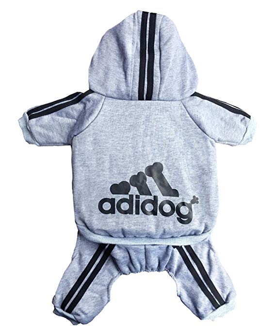 Rdc Pet Adidog Dog Hoodies, Dog Sweater, 4 Legs Jumpsuit Warm Sweat Shirt, Cotton Jacket Coat for Small Dog Medium Dog Large Dog