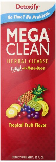Mega Clean Natural Tropical Flavor - Ultimate In Herbal Cleansing, 1 liter