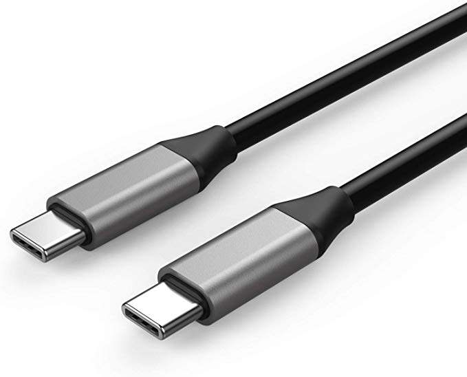 EMATETEK 3.3Feet USB-C 3.1 Male-to-Male Cable with E-Marker Chip. Transfer Audio Video(4K) and Charge Data Transmission up to 5Gbps. Compatible for MacBook Pro, Pixel 2 XL, Galaxy S9 , Nexus 5X 6P etc