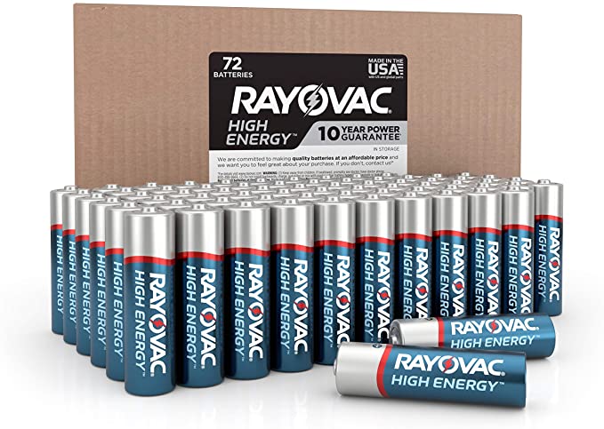 Rayovac 815-72BX AA 72 Pack High Energy Alkaline Batteries